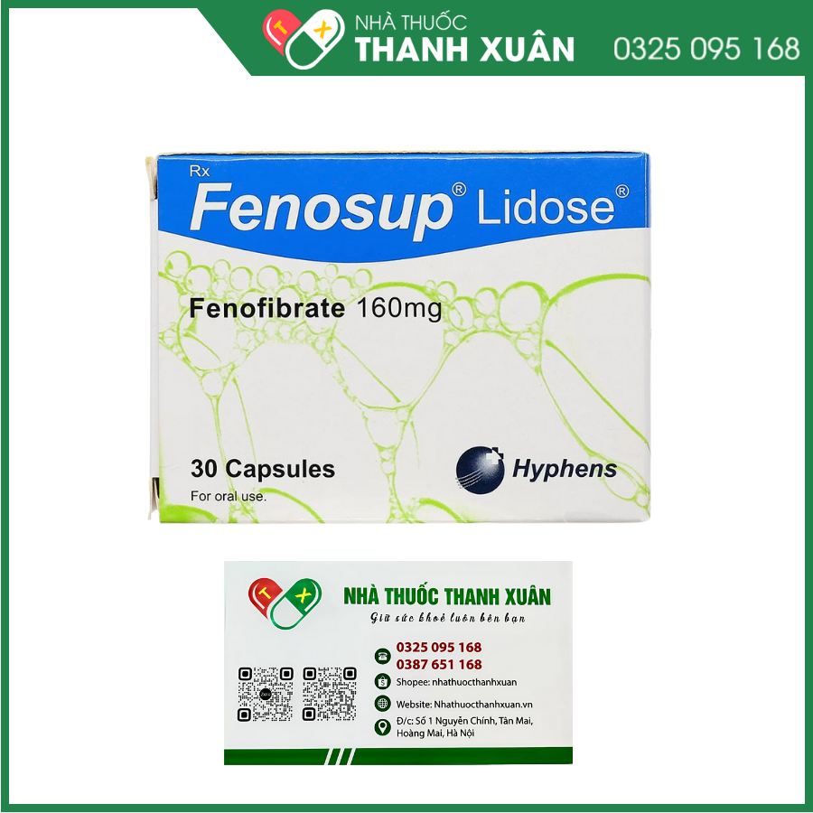 Fenosup Lidose điều trị tăng cholesterol máu và triglycerid máu cao